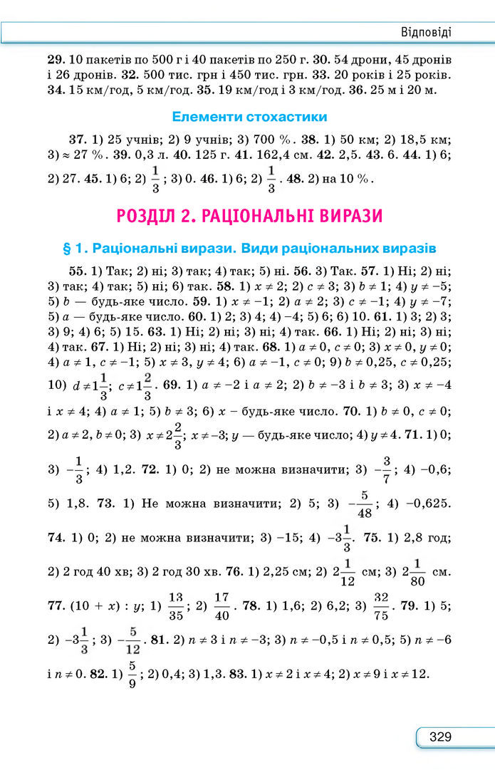 Підручник Алгебра 8 клас Тарасенкова (2025)