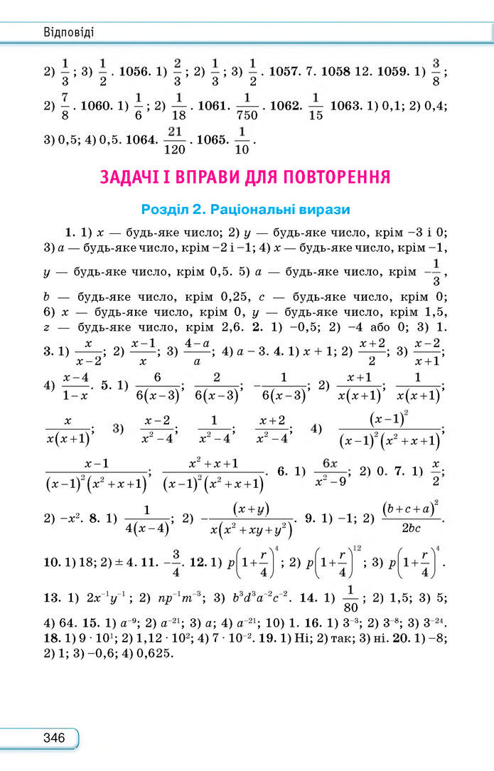 Підручник Алгебра 8 клас Тарасенкова (2025)