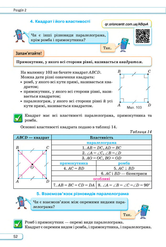 Підручник Геометрія 8 клас Бурда (2025)