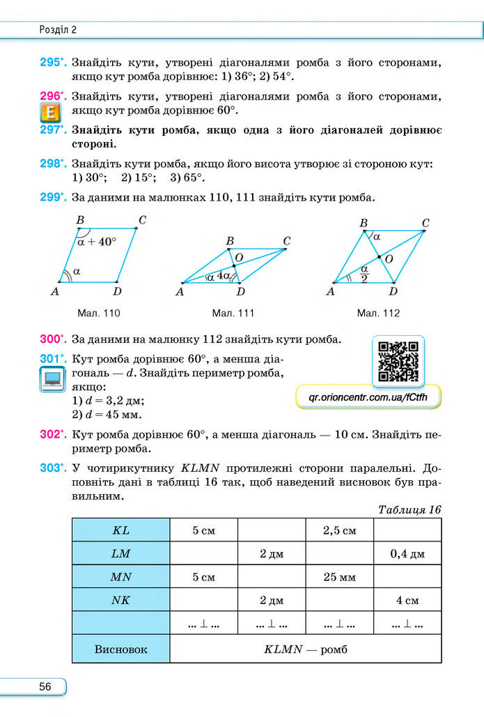 Підручник Геометрія 8 клас Бурда (2025)