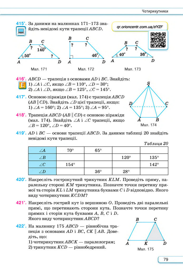 Підручник Геометрія 8 клас Бурда (2025)