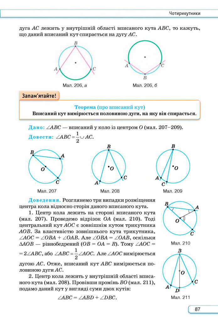 Підручник Геометрія 8 клас Бурда (2025)