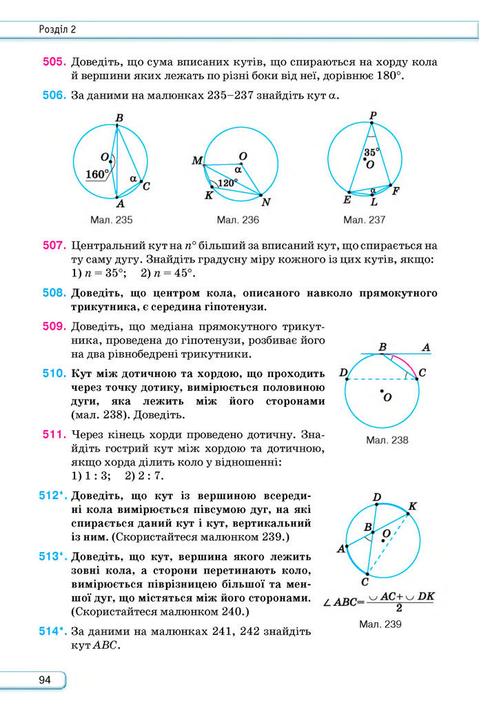 Підручник Геометрія 8 клас Бурда (2025)