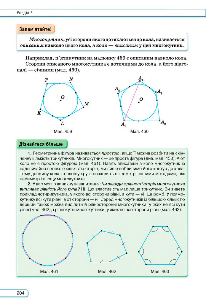 Підручник Геометрія 8 клас Бурда (2025)