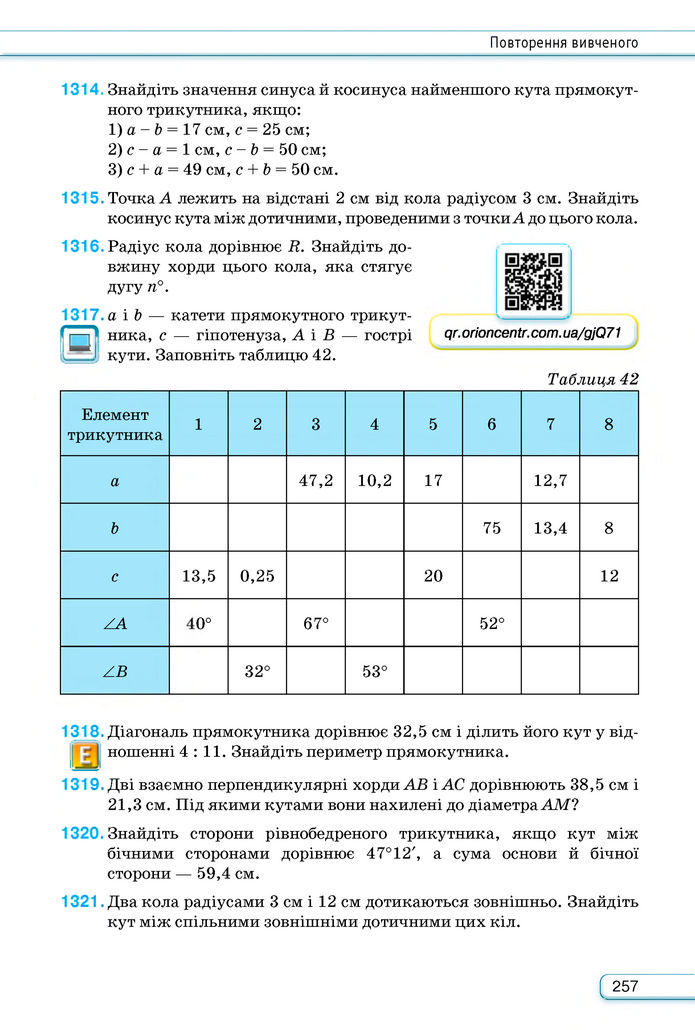 Підручник Геометрія 8 клас Бурда (2025)
