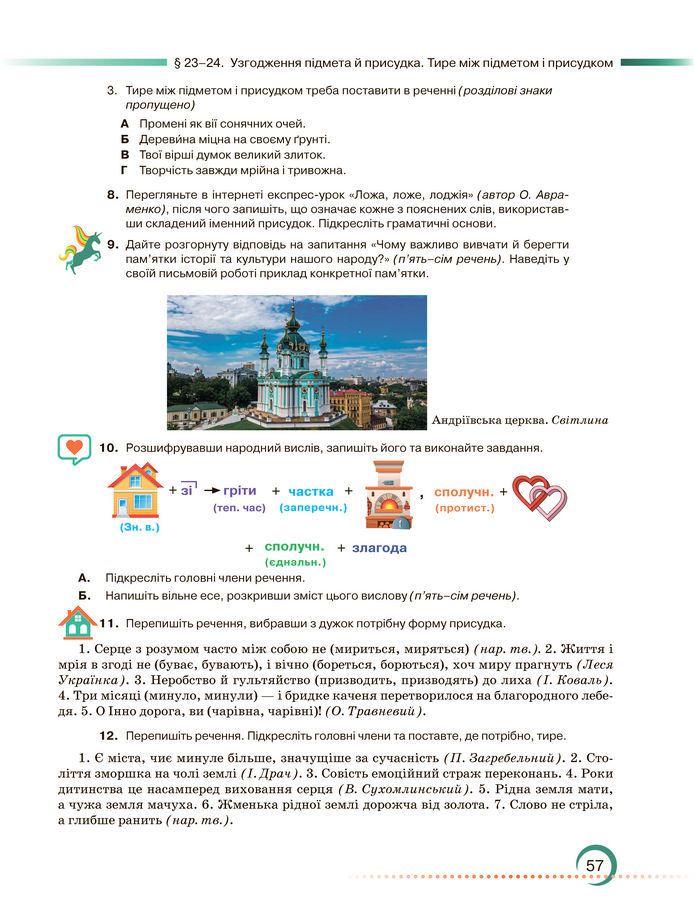 Підручник Українська мова 8 клас Авраменко (2025)