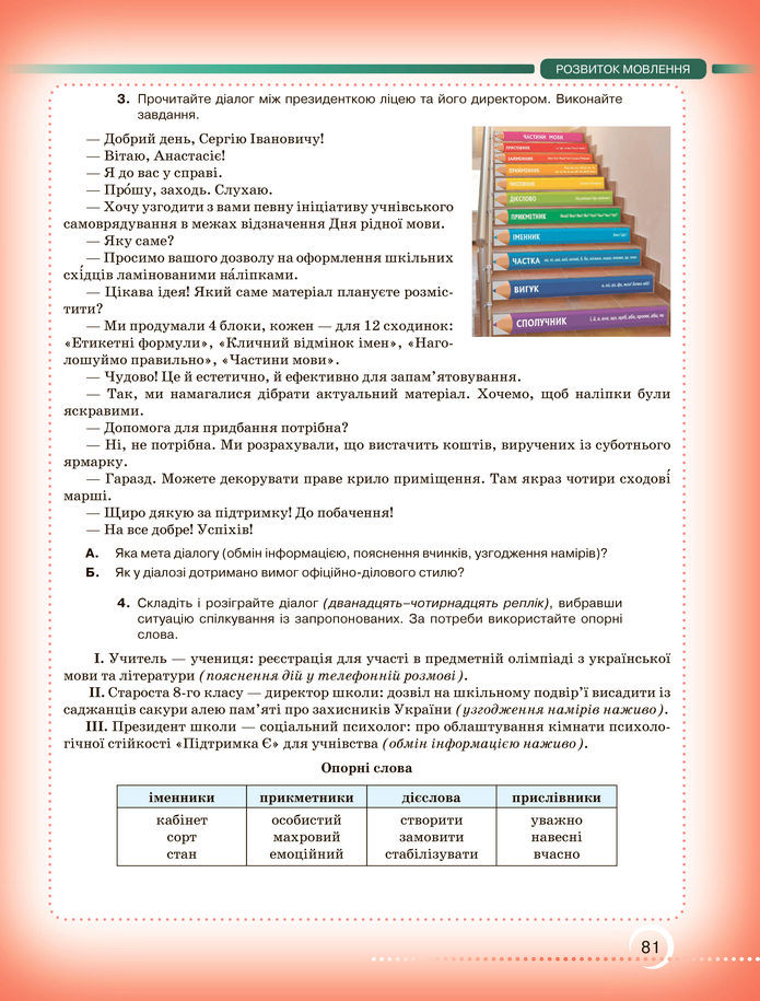 Підручник Українська мова 8 клас Авраменко (2025)