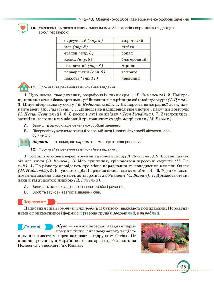 Підручник Українська мова 8 клас Авраменко (2025)
