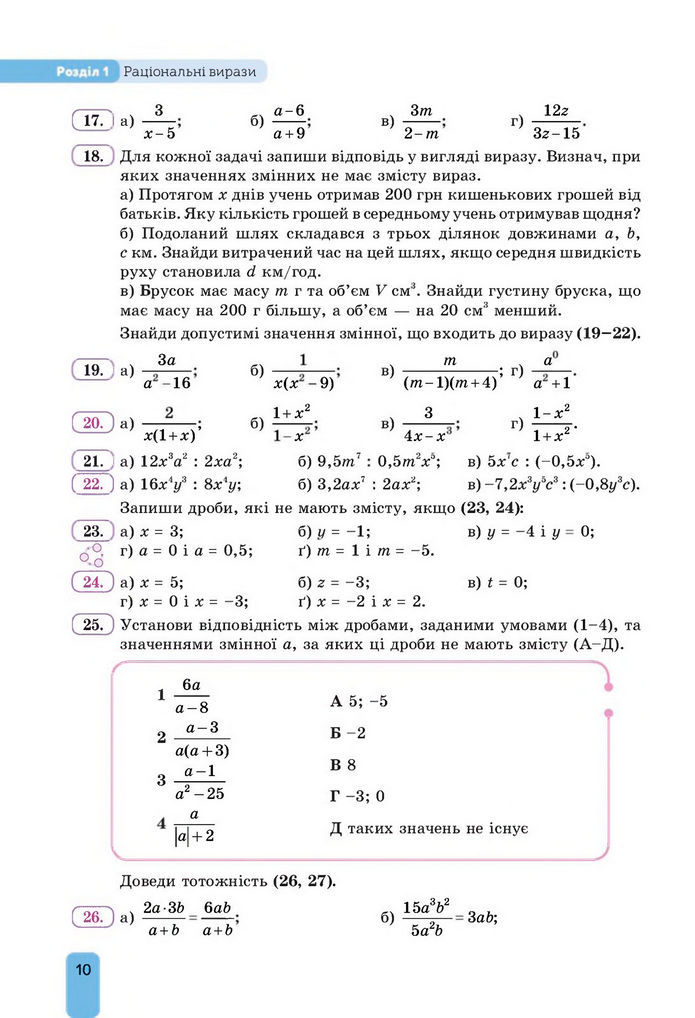 Підручник Алгебра 8 клас Бевз (2025)