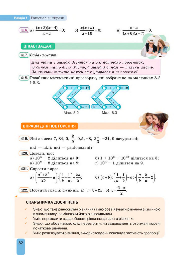 Підручник Алгебра 8 клас Бевз (2025)