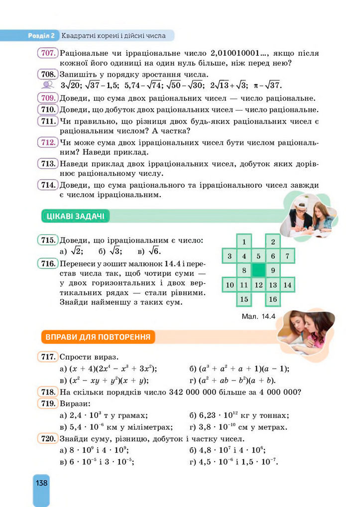 Підручник Алгебра 8 клас Бевз (2025)