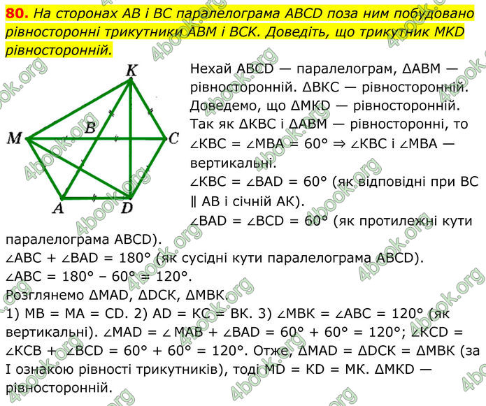ГДЗ Геометрія 8 клас Мерзляк (2025)