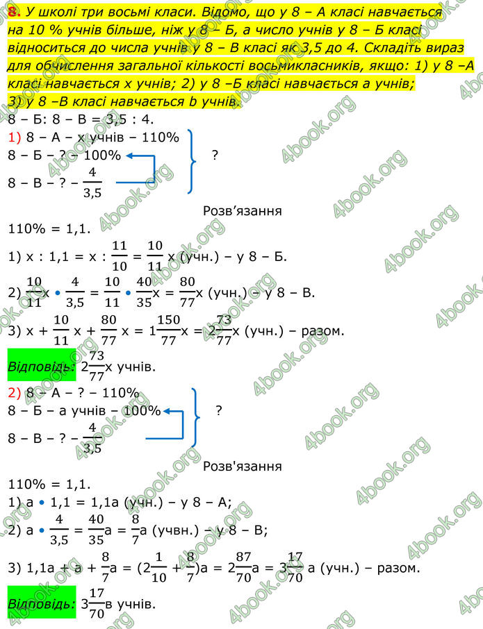 ГДЗ Алгебра 8 клас Тарасенкова (2025)