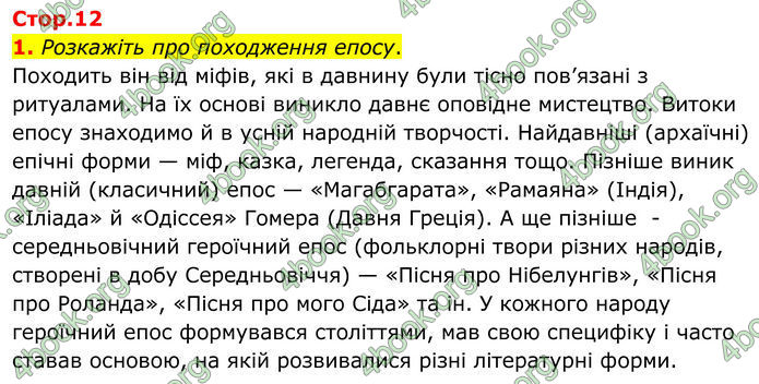 ГДЗ Зарубіжна література 8 клас Ніколенко (2025)