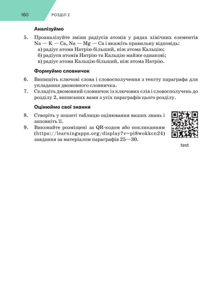 Підручник Хімія 8 клас Попель (2025)
