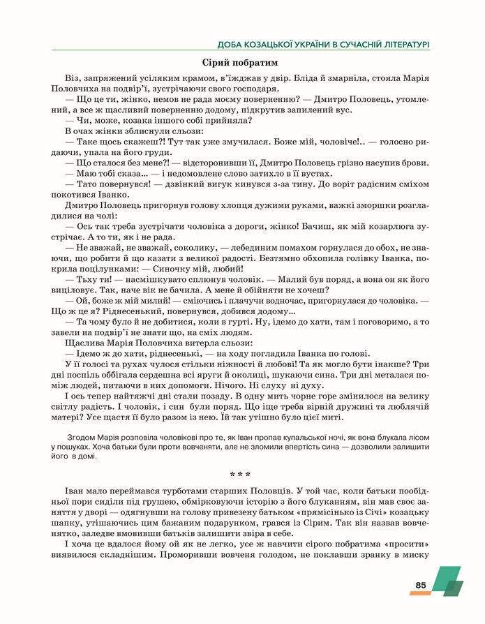 Підручник Українська література 8 клас Авраменко (2025)