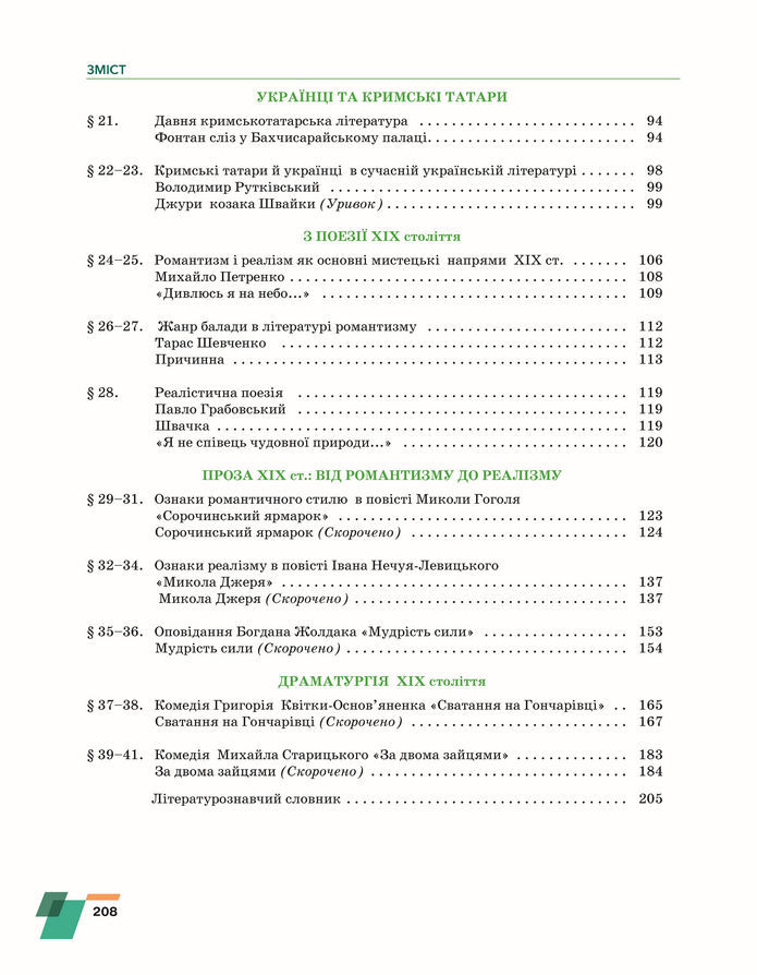 Підручник Українська література 8 клас Авраменко (2025)