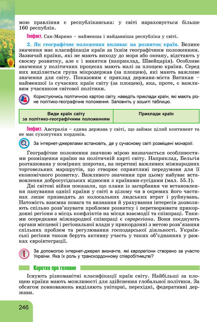 Підручник Географія 8 клас Гільберг (2025)