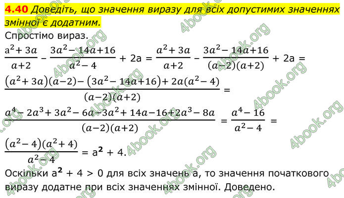 ГДЗ Алгебра 8 клас Істер (2025)