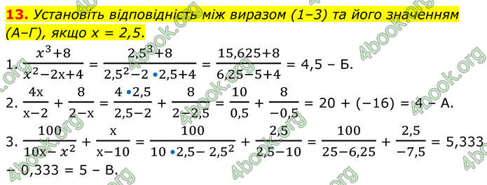 ГДЗ Алгебра 8 клас Істер (2025)