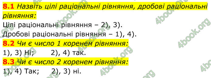 ГДЗ Алгебра 8 клас Істер (2025)