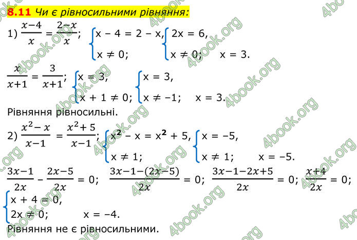 ГДЗ Алгебра 8 клас Істер (2025)
