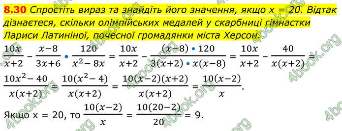 ГДЗ Алгебра 8 клас Істер (2025)