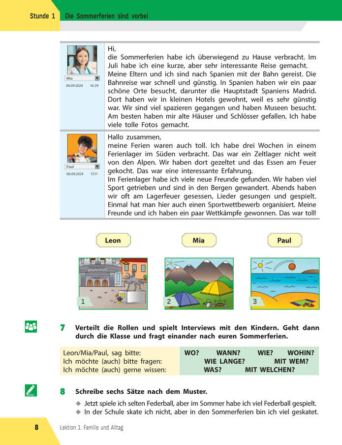 Підручник Німецька мова 8 клас Сотникова (2025) 4 рік