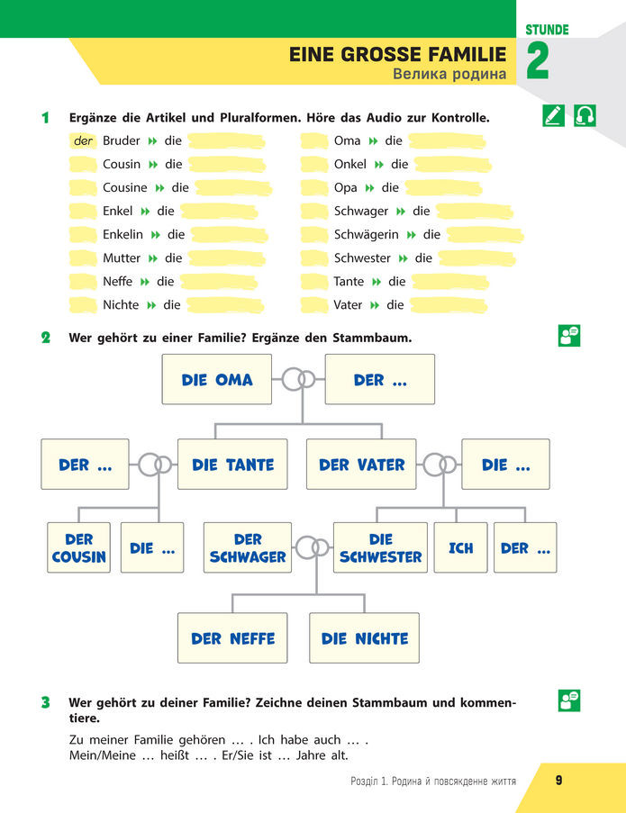 Підручник Німецька мова 8 клас Сотникова (2025) 4 рік