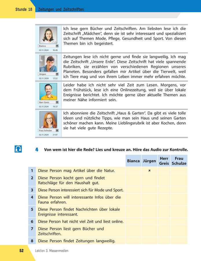 Підручник Німецька мова 8 клас Сотникова (2025) 4 рік