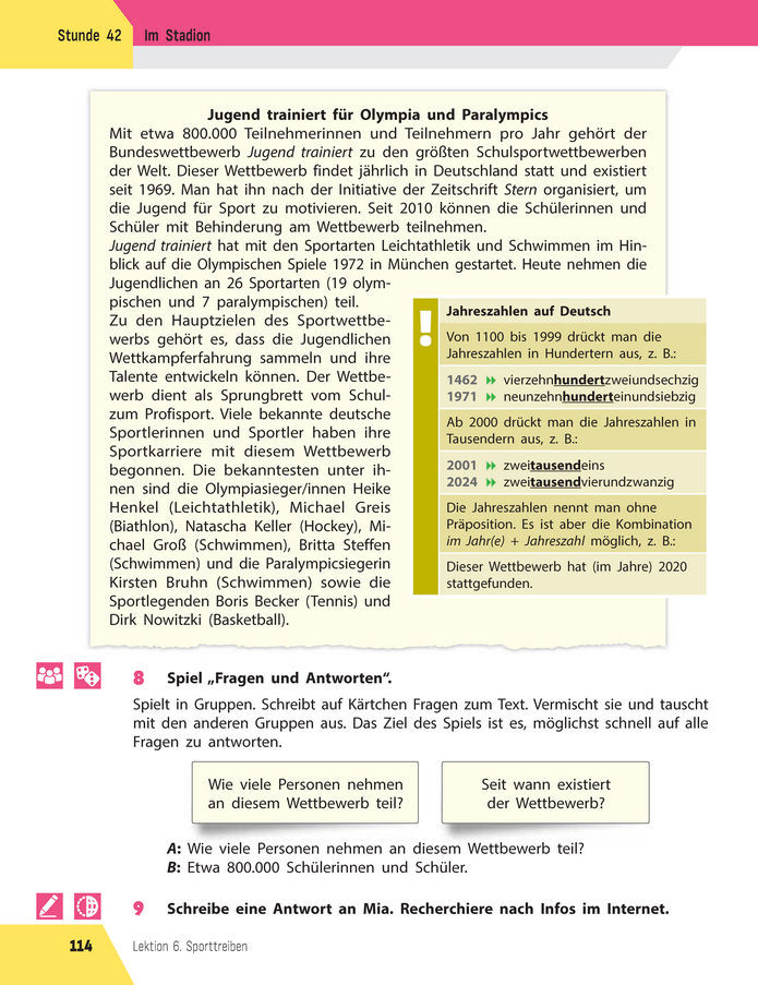 Підручник Німецька мова 8 клас Сотникова (2025) 4 рік