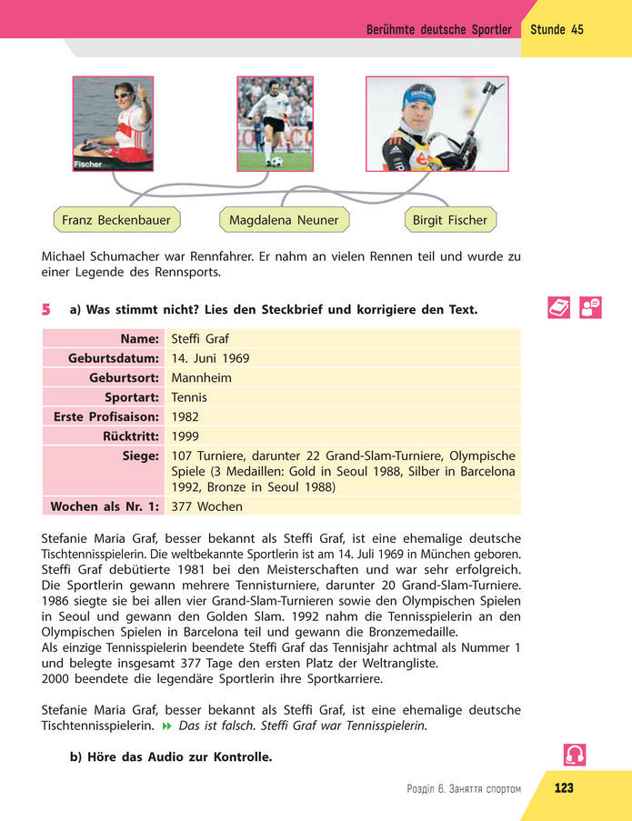 Підручник Німецька мова 8 клас Сотникова (2025) 4 рік