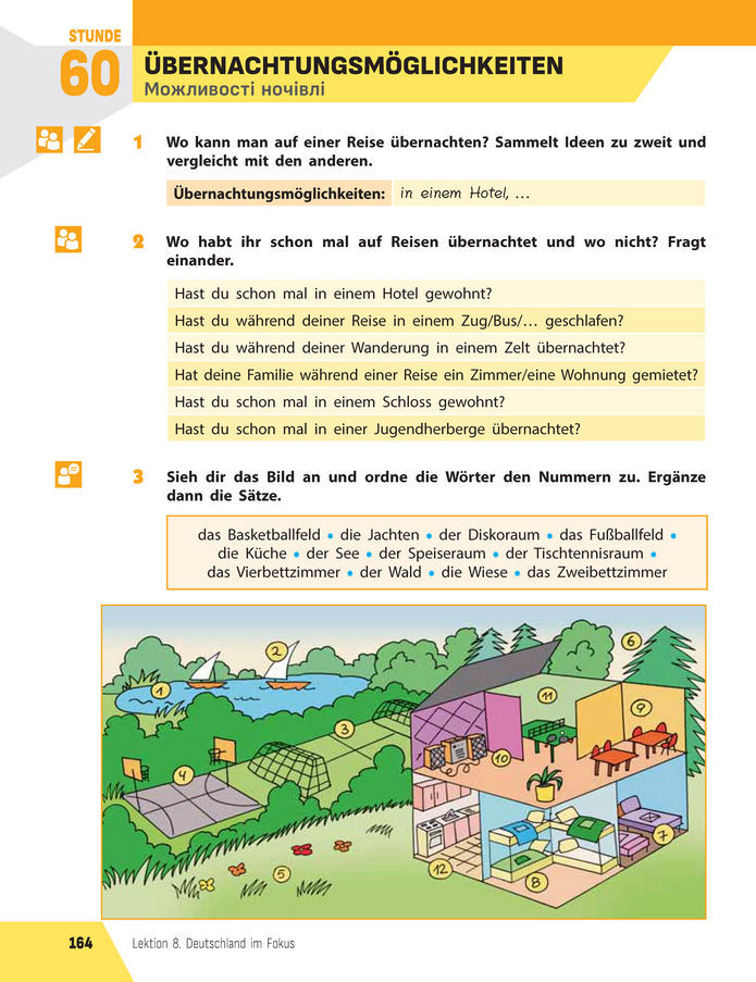 Підручник Німецька мова 8 клас Сотникова (2025) 4 рік