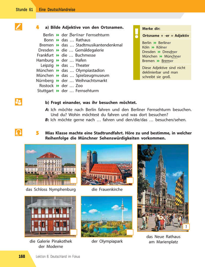 Підручник Німецька мова 8 клас Сотникова (2025) 4 рік