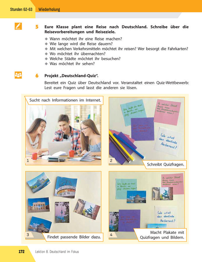 Підручник Німецька мова 8 клас Сотникова (2025) 4 рік