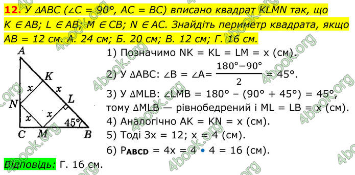 ГДЗ Геометрія 8 клас Істер (2025)