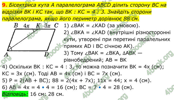 ГДЗ Геометрія 8 клас Істер (2025)
