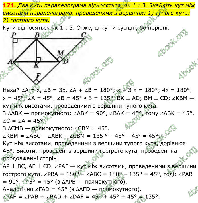 ГДЗ Геометрія 8 клас Бурда (2025)