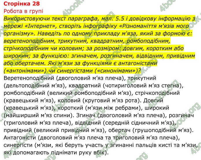 ГДЗ Біологія 8 клас Тагліна (2025)