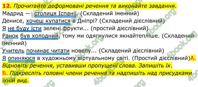 ГДЗ Українська мова 8 клас Авраменко (2025)