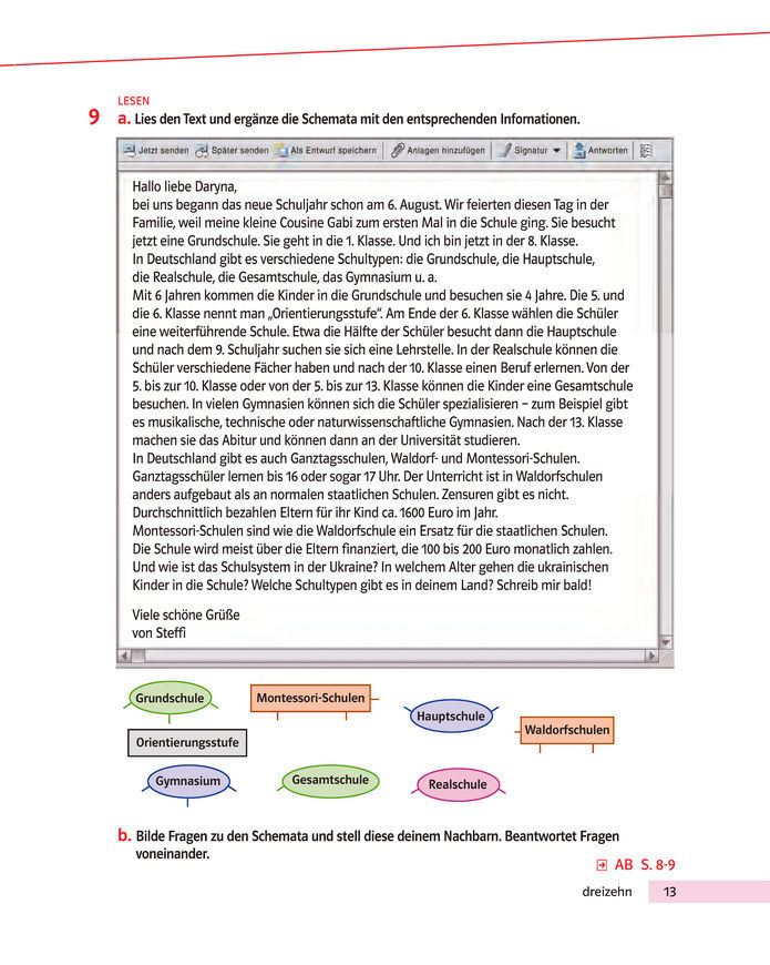 Підручник Німецька мова 8 клас Басай (2025)