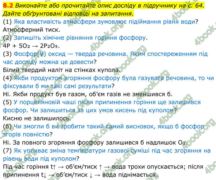 ГДЗ Зошит Хімія 8 клас Григорович (2025)