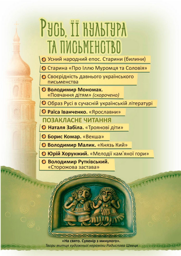 Підручник Українська література 8 клас Калинич (2025)