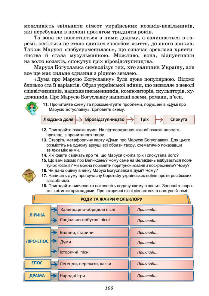 Підручник Українська література 8 клас Калинич (2025)
