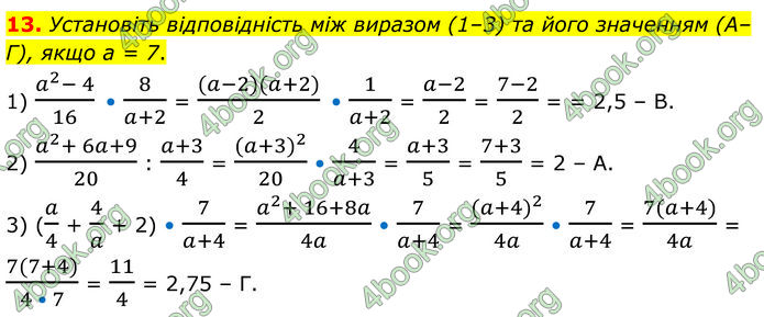 ГДЗ Алгебра 8 клас Істер (2025)