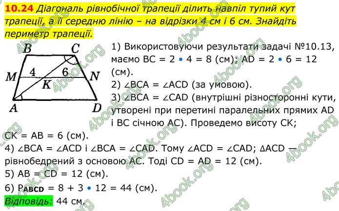 ГДЗ Геометрія 8 клас Істер (2025)
