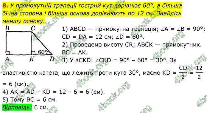 ГДЗ Геометрія 8 клас Істер (2025)