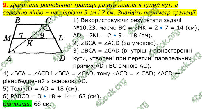 ГДЗ Геометрія 8 клас Істер (2025)