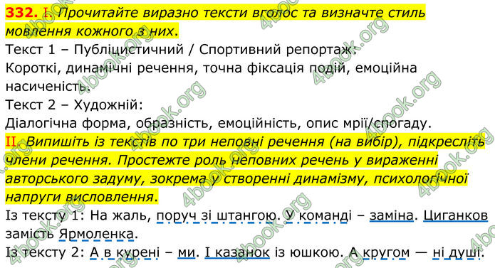 ГДЗ Українська мова 8 клас Заболотний (2025)
