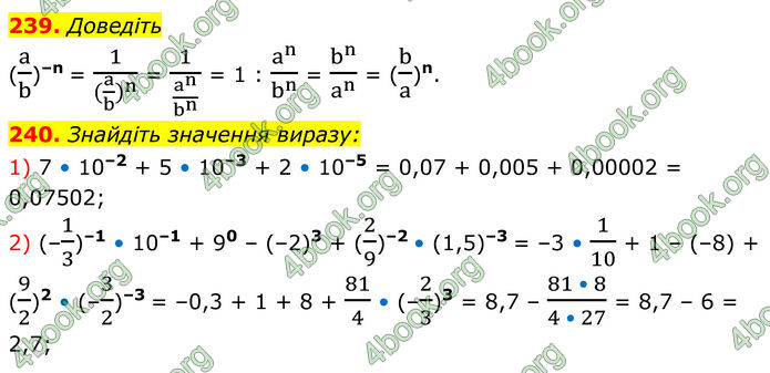 ГДЗ Алгебра 8 клас Мерзляк (2025)
